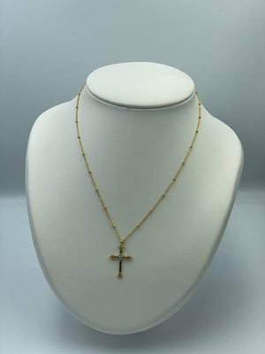 Collier CROIX NACRE